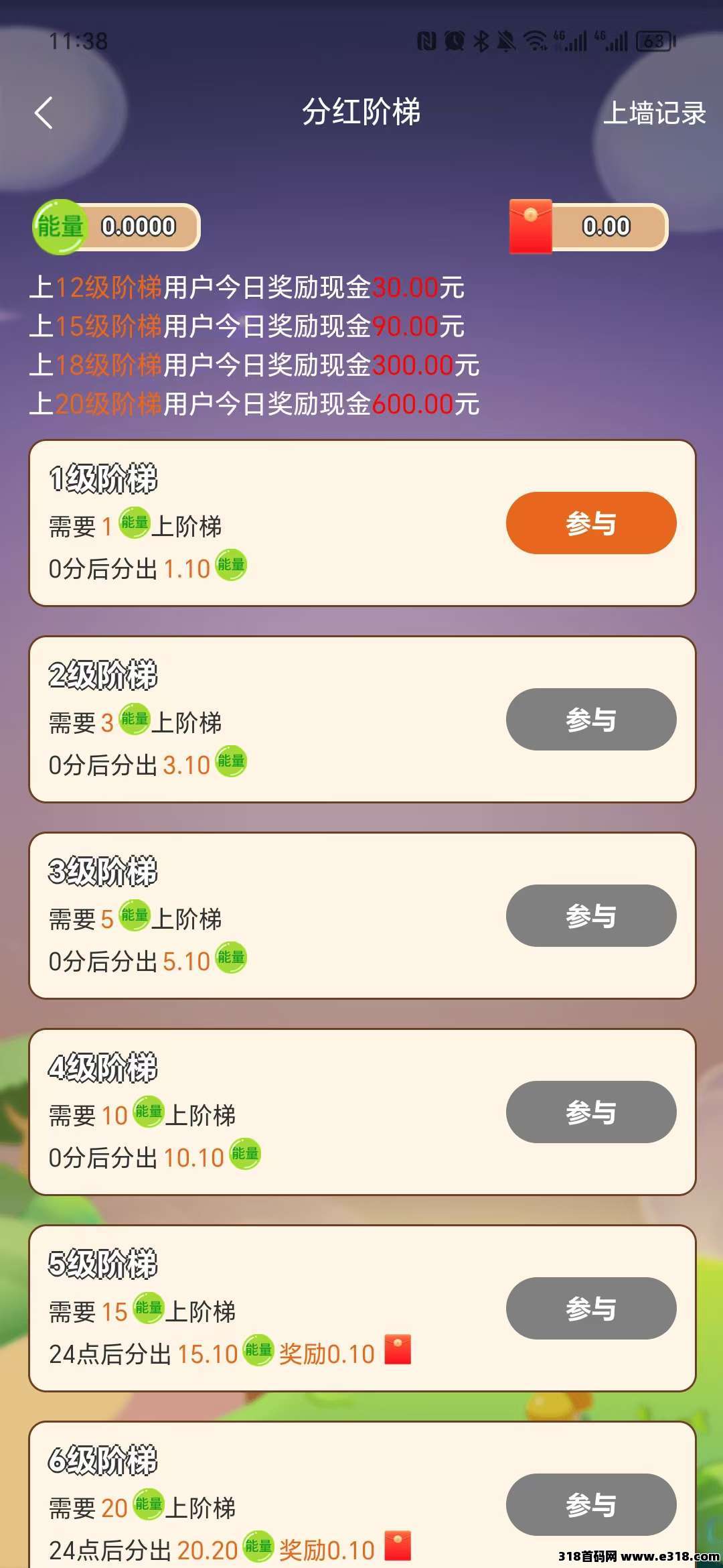 开心果树零撸，保底收益，能量可**