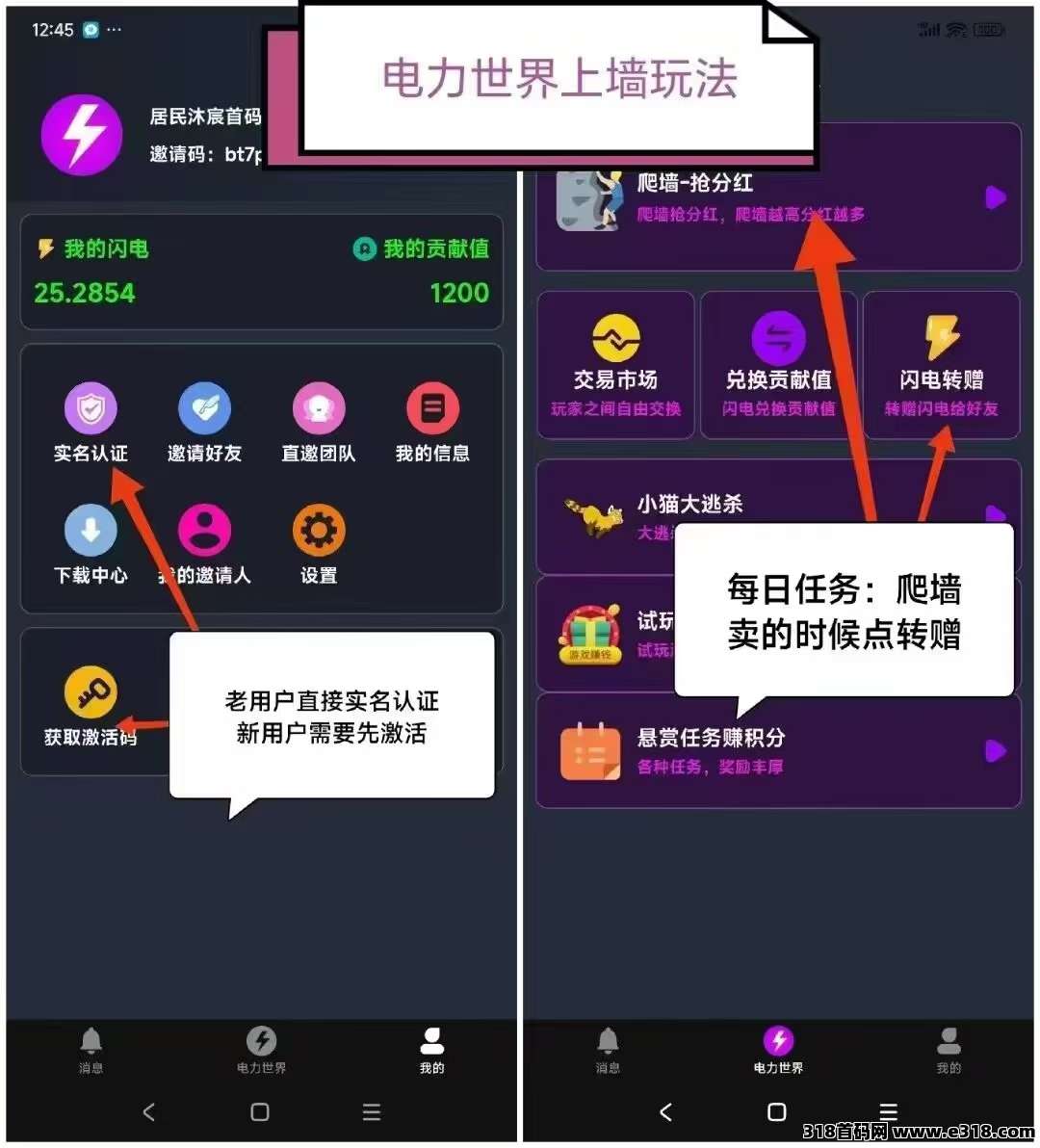 电力世界首码，0撸爬楼起飞，稳定几个月，手里还有少量激活码