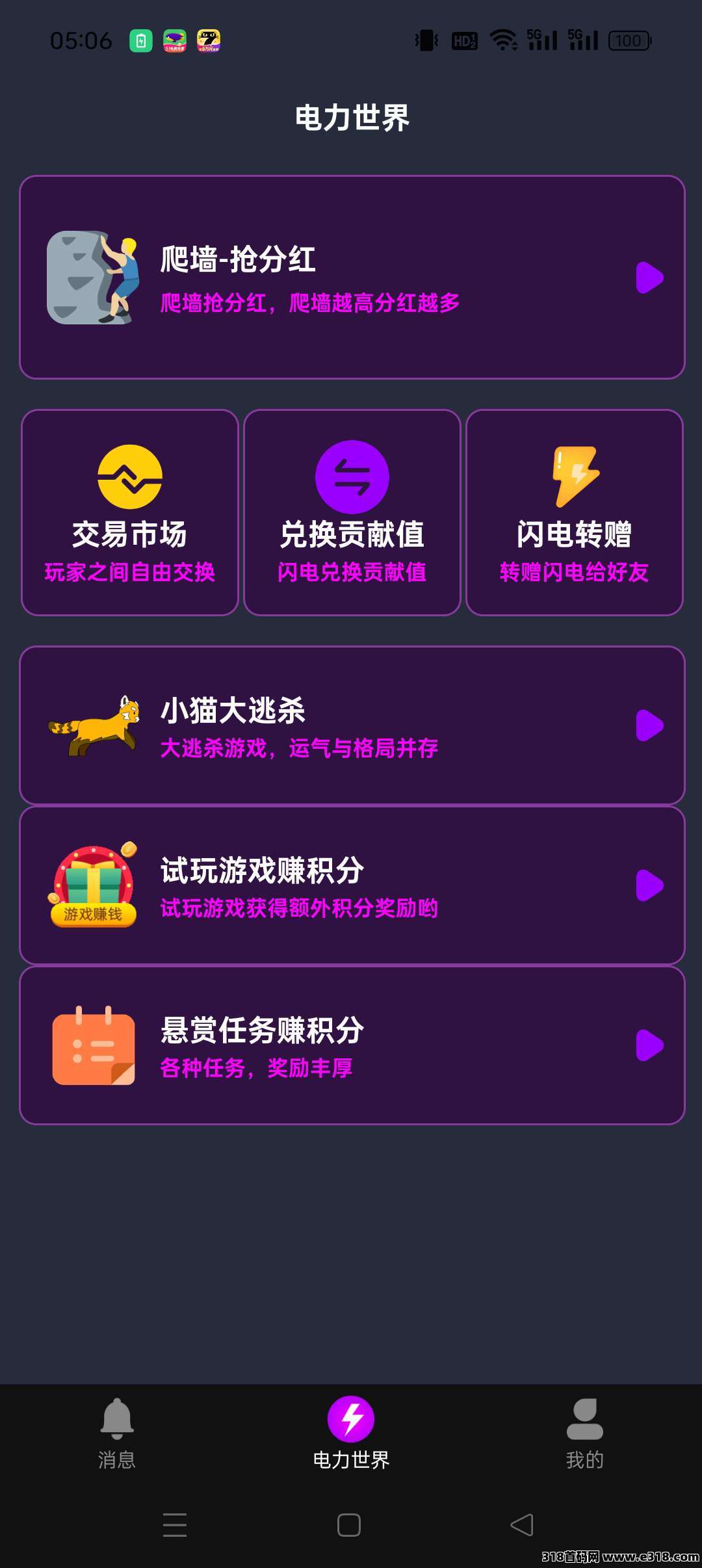 电力世界零撸！上墙模式，保底收益