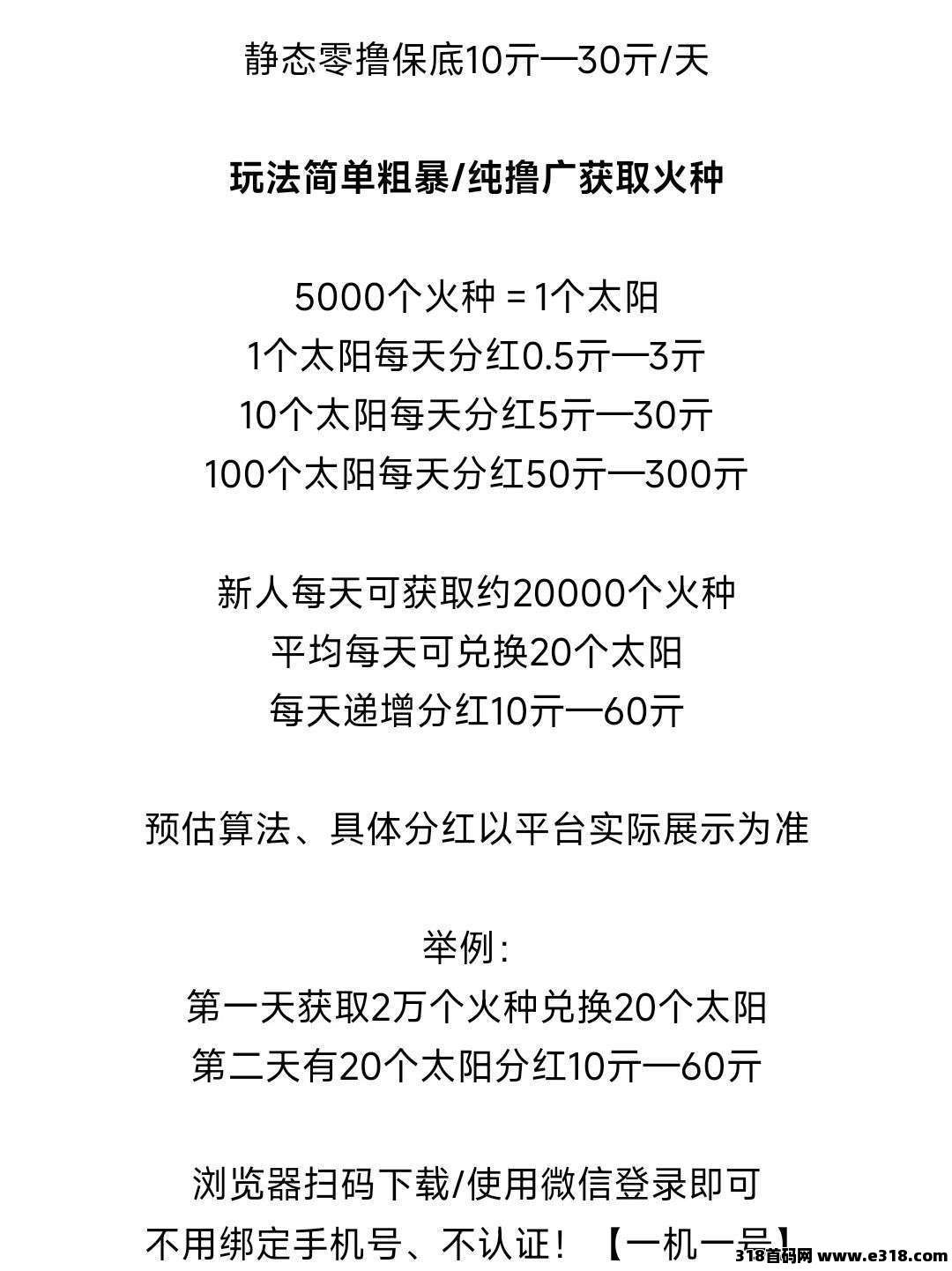 霸气云天首码，保底收益高，零撸广告，模式新颖，收益无上限