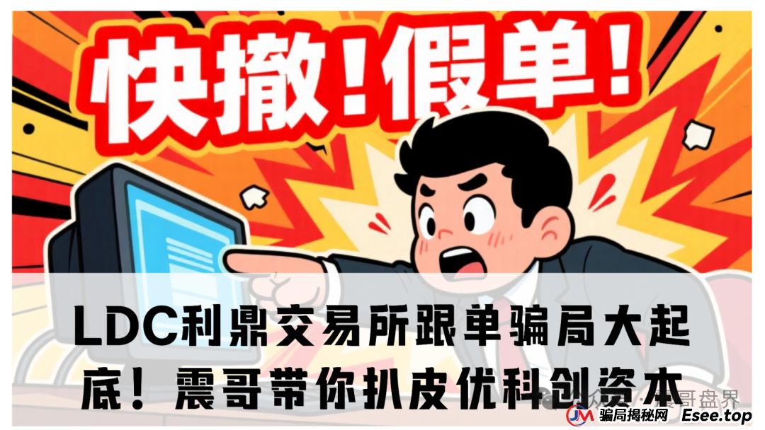 【重磅爆料】LDC利鼎交易所跟单骗局大起底!震哥带你扒皮优科创资本