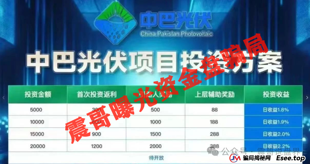中巴光伏陷阱大起底！震哥带你扒皮高回报骗局