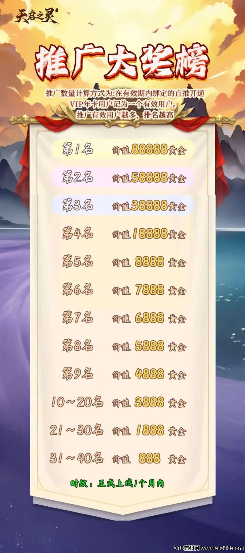 天启之灵，即将火爆上线，团队扶持拉满，逆天纪的经典玩法