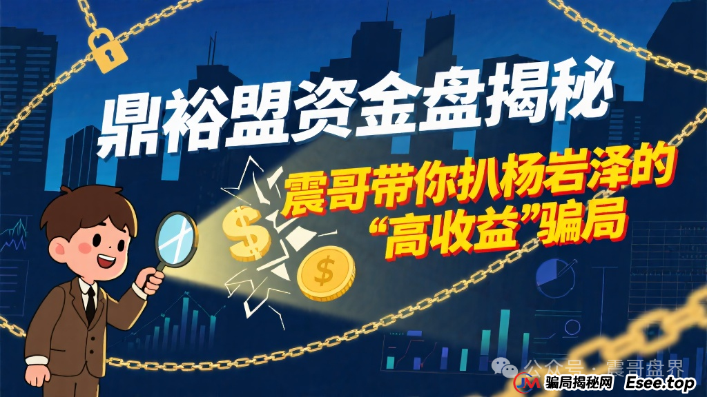 鼎裕盟是合法的吗?鼎裕盟资金盘揭秘，震哥带你扒杨岩泽的“高收益”骗局